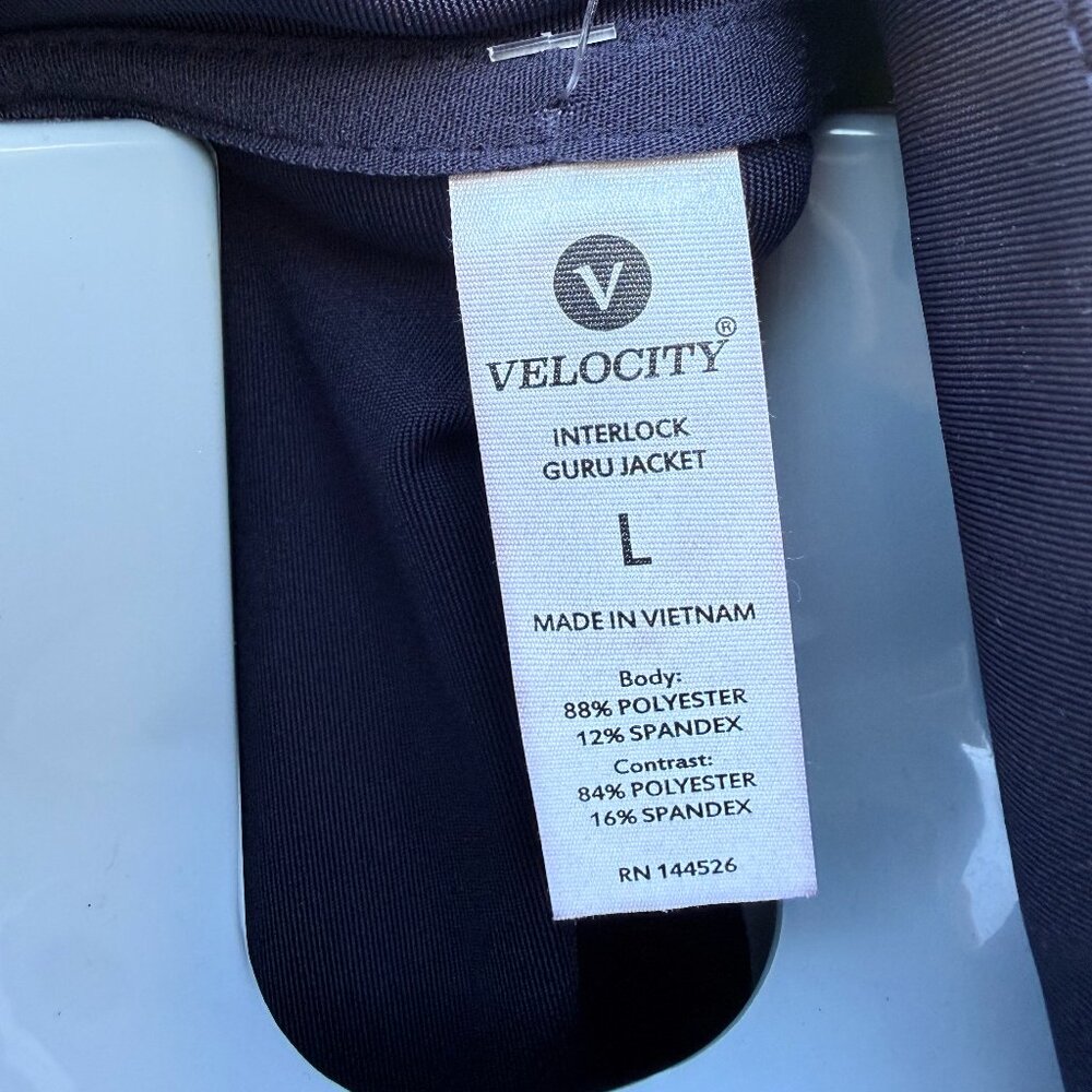 New! VELOCITY | DARK NAVY INTERLOCK GURU WOMEN's JACKET | LARGE | MSRP: $78 - Picture 11 of 11